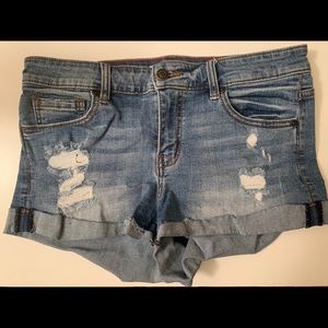 Denim shorts